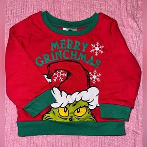Merry Grinchmas Girl Sweater 12 months